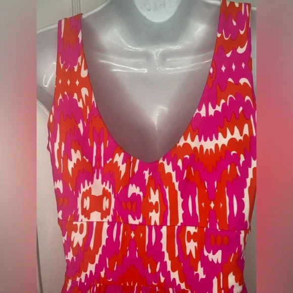 JUDE CONNALLY Vibrant Pink and Orange Women's Dress - Picture 4 of 8